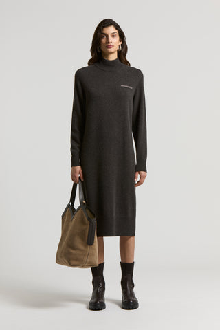Cashmere, silk and wool yarn dress