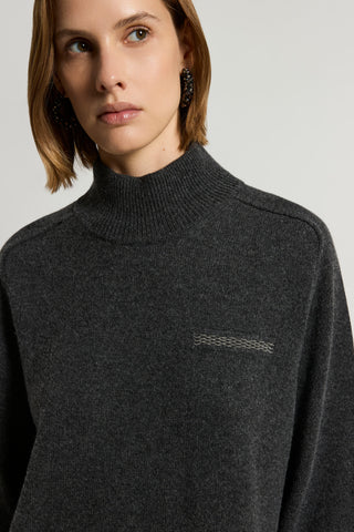 Cashmere, silk and wool yarn dress
