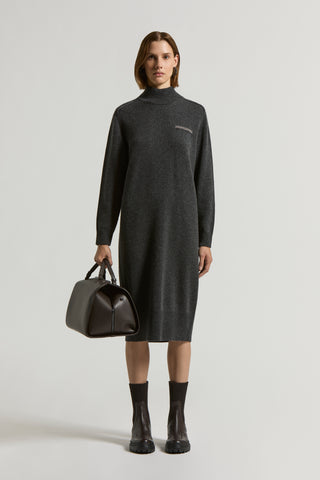 Cashmere, silk and wool yarn dress