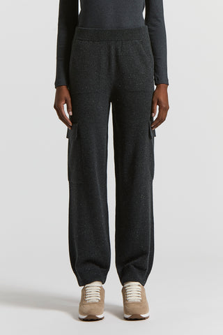 Pantaloni in lana seta e cashmere