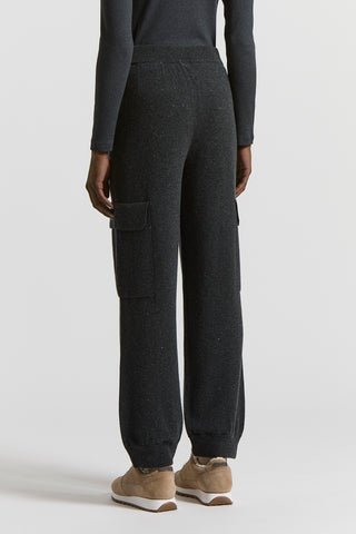 Pantaloni in lana seta e cashmere