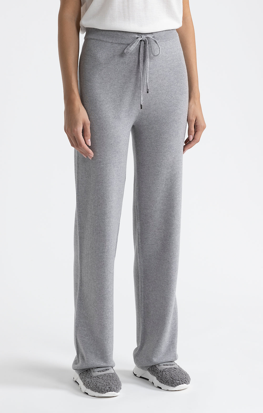 Peserico Pantalone jogger in lana, seta e cashmere