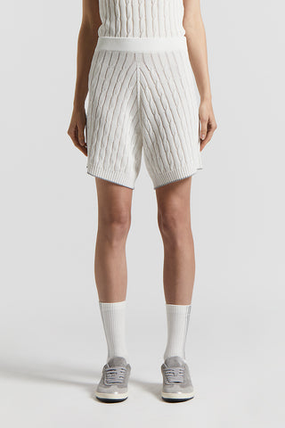 Shorts in fresh cotton crepe yarn