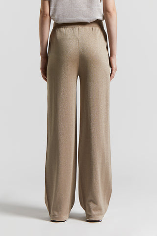 Trousers in cotton crepe yarn