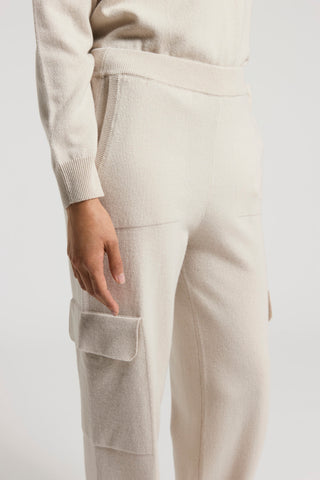 Cashmere, silk and wool trousers