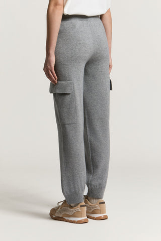 Pantalone in lana, seta e cashmere