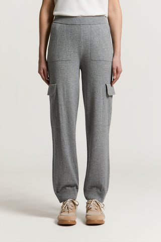 Pantalone in lana, seta e cashmere