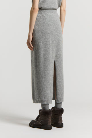 Cashmere, silk, alpaca and wool skirt