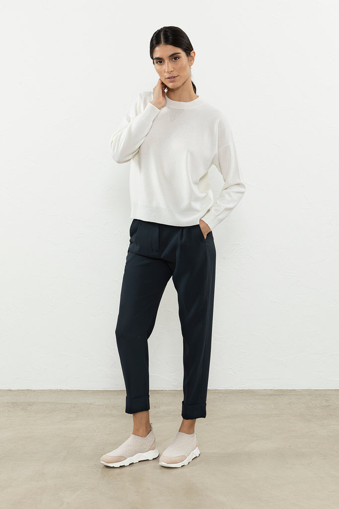 Cady crepe trousers  