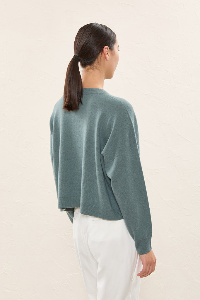 Sweater in wool, silk and cashmere  