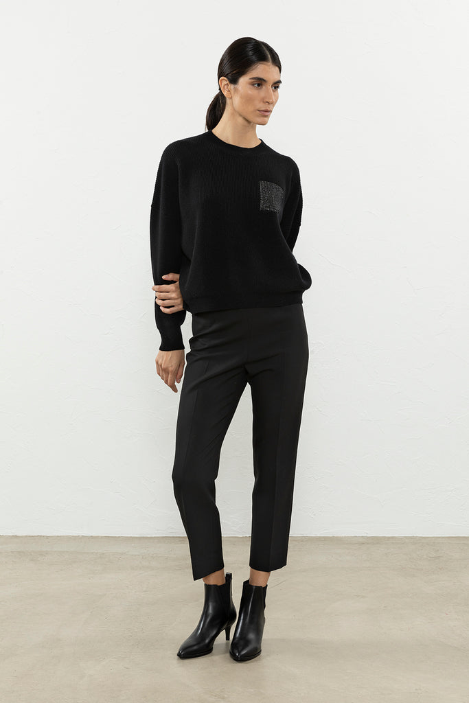 Double-cloth canvas Iconic Fit trousers  