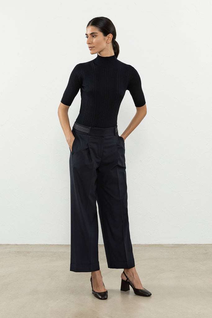 Stretch wool trousers  