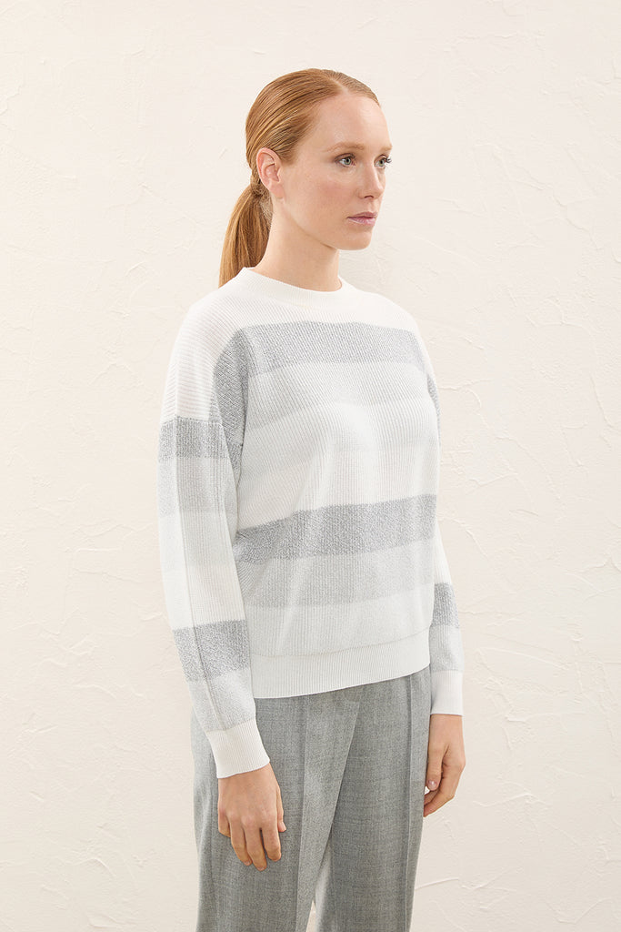 Sweater in wool, silk and cashmere  