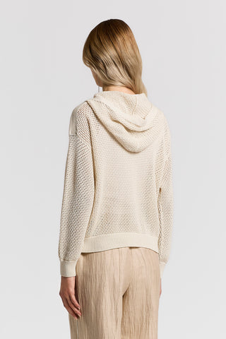 Pure cotton yarn sweatshirt with buttons