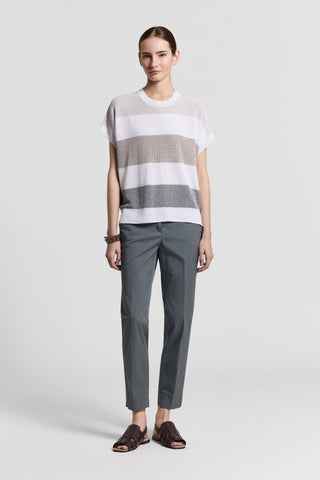 Pantalone iconic 4718 in gabardina di cotone