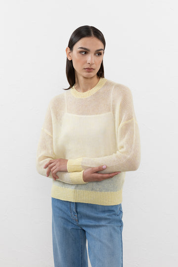 Suri alpaca cloud blend sweater  