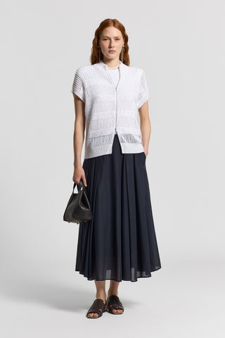 Sequined pure cotton jacket