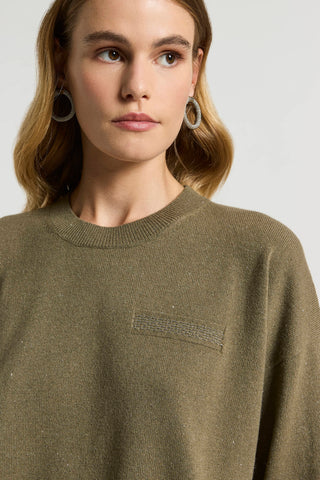 Maglia in lana, seta, cashmere e viscosa