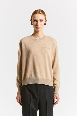 Maglia in lana, seta, cashmere e viscosa