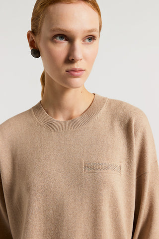 Maglia in lana, seta, cashmere e viscosa