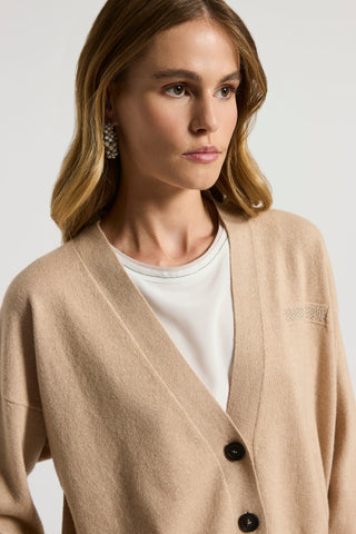 Maglia in filato di lana seta cashmere