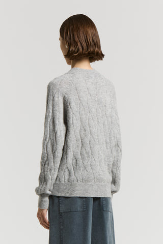 Alpaca V-neck jumper with sequins