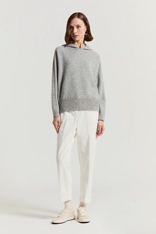 Maglia in lana alpaca seta cashmere