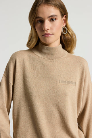 Maglia in lana, seta, cashmere e viscosa