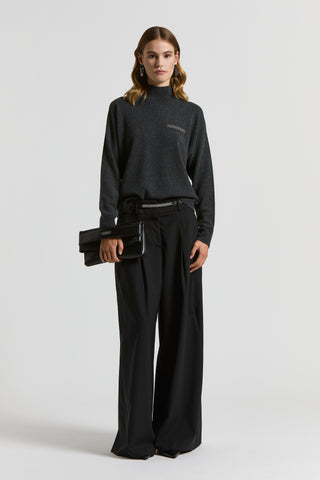 Maglia in lana, seta, cashmere e viscosa
