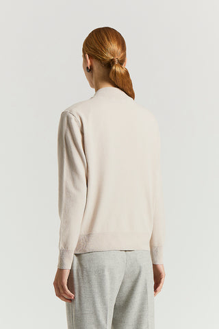 Cashmere, silk and wool cardigan with zip