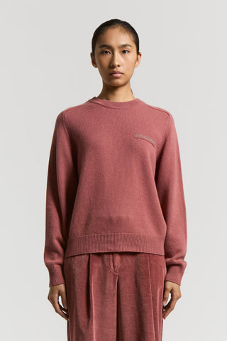 Cashmere, silk and wool crew-neck jumper