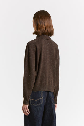 Cardigan con bottoni in lana seta cashmere