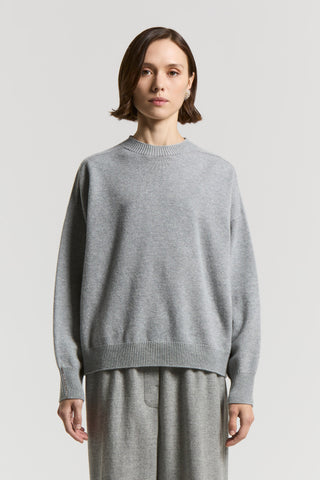 Pure cashmere crew-neck jumper