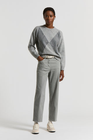 Maglia in lana seta cashmere lurex