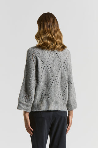 Maglia collo alto in misto alpaca