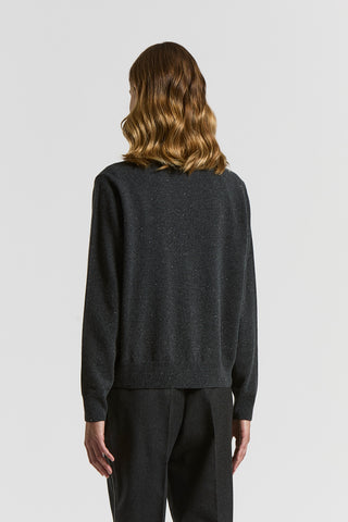 Cardigan in lana seta cashmere