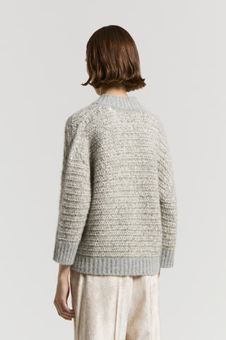 Alpaca wool mouliné jumper
