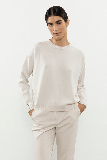 Wool, silk and cashmere sweater  