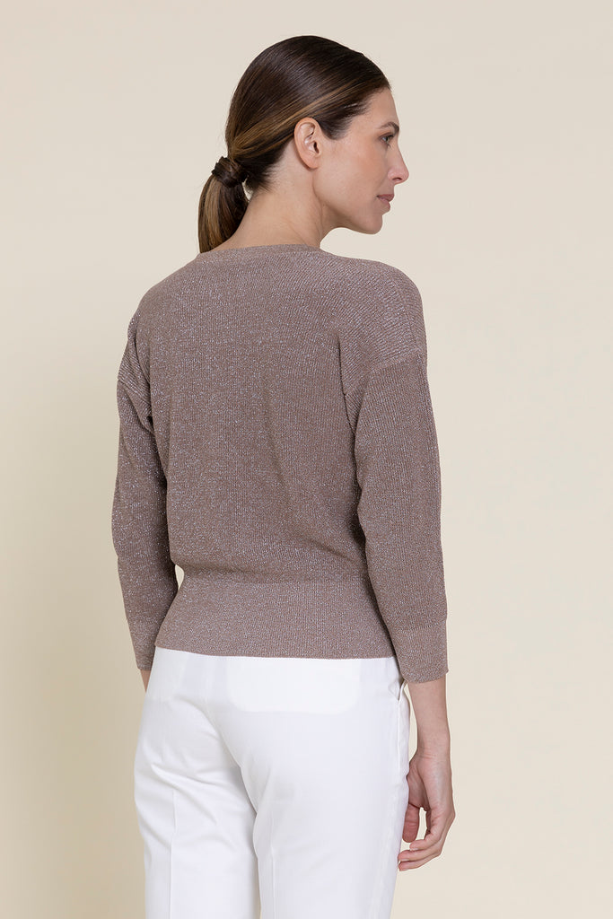 Cardigan in cotton Egyptian yarn  