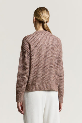 Maglia in alpaca, lana e cotone