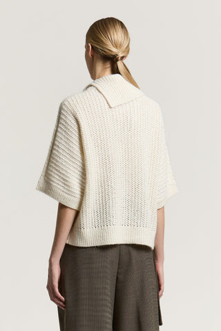 Maglia in mista lana, alpaca e cotone