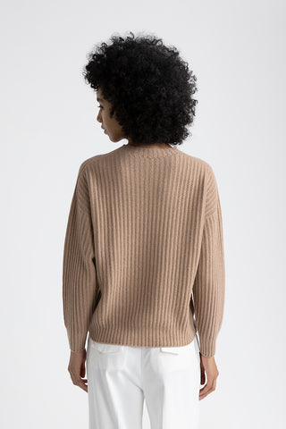 Wool, silk, cashmere and lurex sweater  