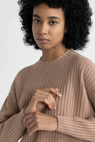 Wool, silk, cashmere and lurex sweater  