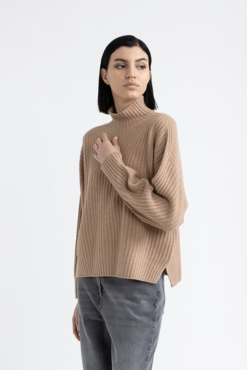 Wool, silk, cashmere and lurex sweater  