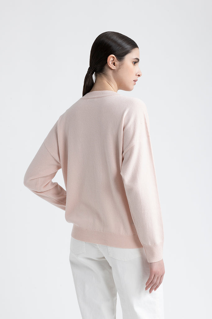 Wool, silk and cashmere sweater  