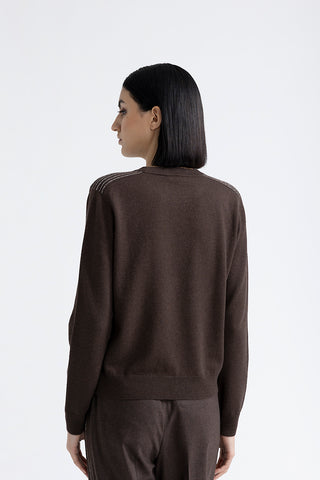 Wool, silk and cashmere sweater  