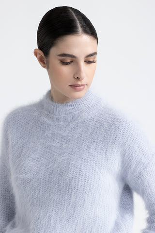 Angora wool yarn sweater  