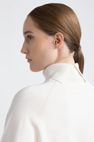 Wool, silk and cashmere turtleneck sweater  