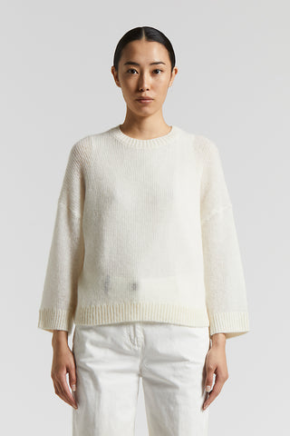 Virgin wool and alpaca tricot sweater