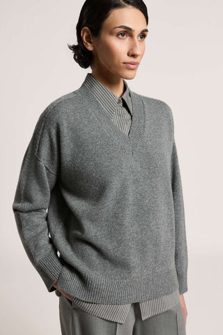 Maglia in lana, seta, cashmere e lamé